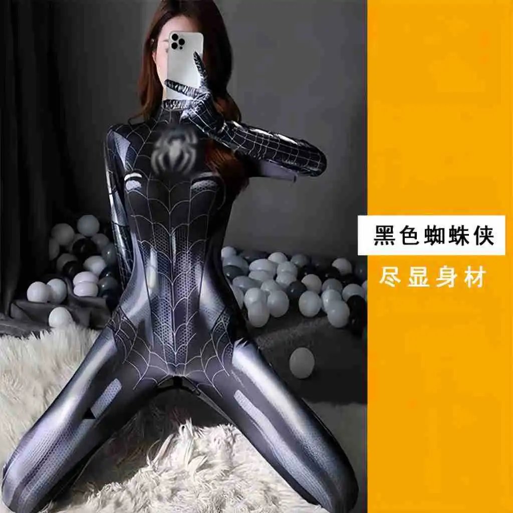 Women Halloween spider one-piece sexy uniform tights