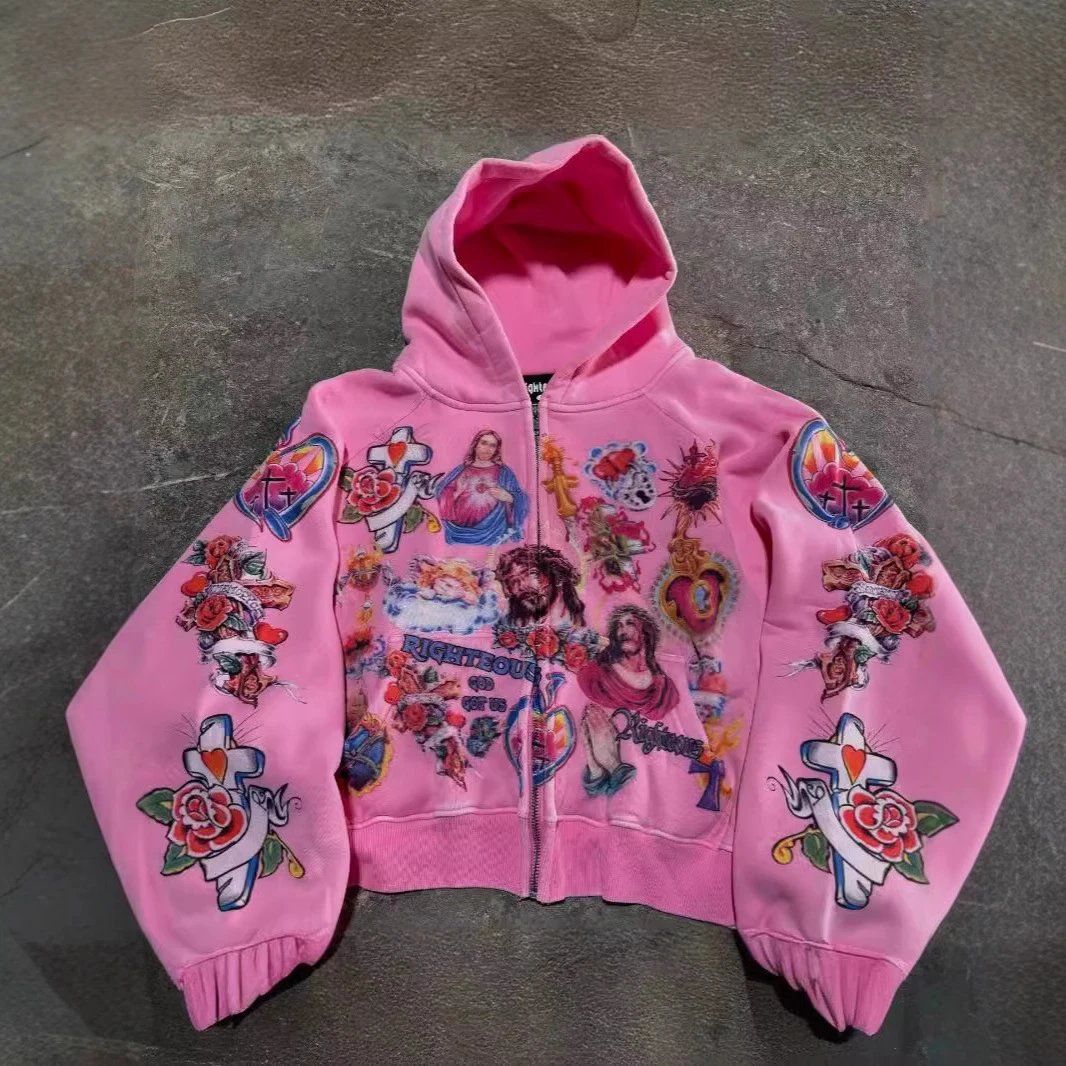 Gothic rock sweatshirt couple